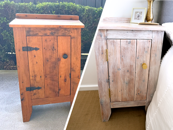 Upcycled bedside tables